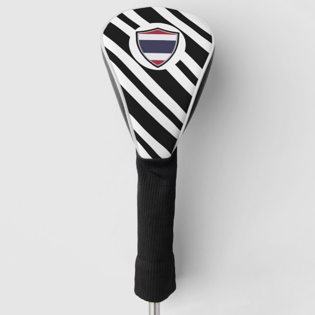 Thailändische Flagge Golf Headcover (Vorderseite)