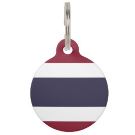 Thailändische Flagge Haustiermarke