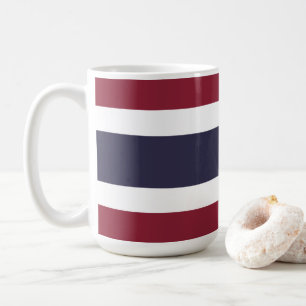 Thailändische Flagge Kaffeetasse