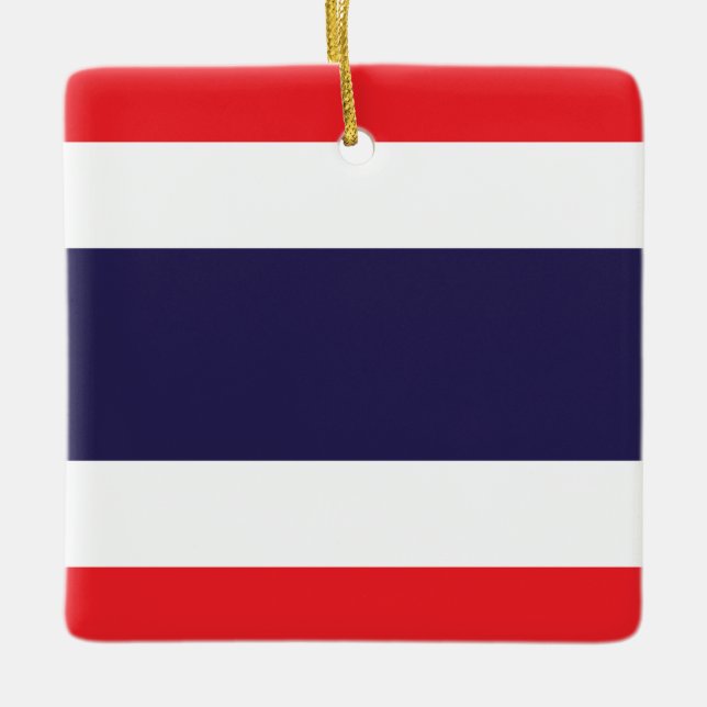 Thailändische Flagge Keramikornament (Vorderseite)