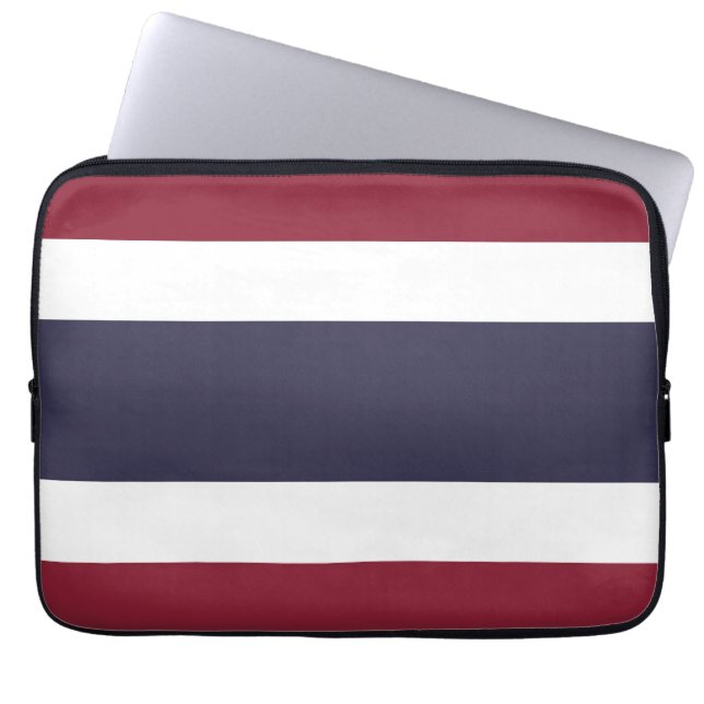 Thailändische Flagge Laptopschutzhülle (Vorderseite)