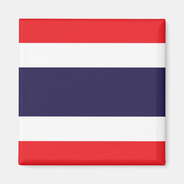 Thailändische Flagge Magnet (Vorne)