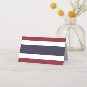 Thailändische Flagge Platzkarte