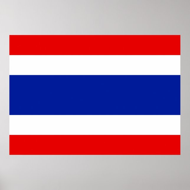 Thailändische Flagge Poster (Vorne)