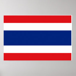 Thailändische Flagge Poster