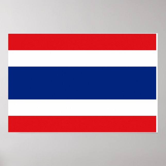 Thailändische Flagge Poster (Vorne)