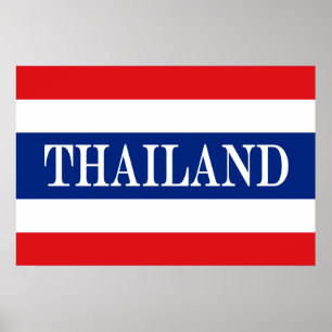 Thailändische Flagge Poster