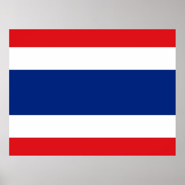 Thailändische Flagge Poster (Vorne)