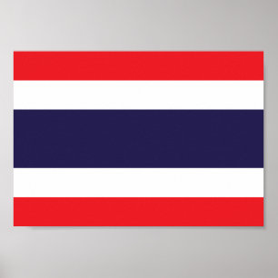 Thailändische Flagge Poster