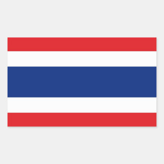 Thailändische Flagge Rechteckiger Aufkleber