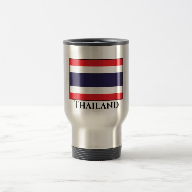 Thailändische Flagge Reisebecher (Mittel)