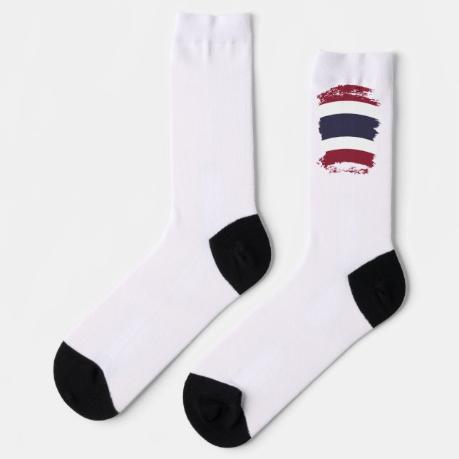 Thailändische Flagge Socken (Linkes Detail)