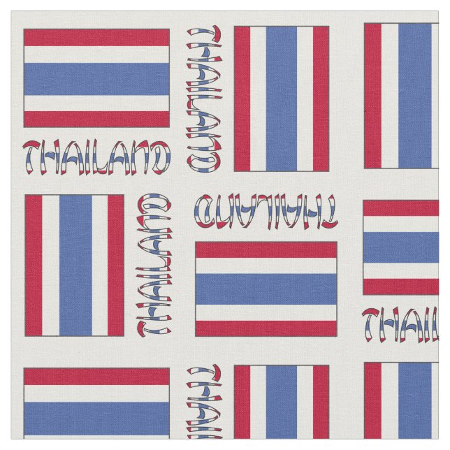 Thailändische Flagge Stoff (Nahaufnahme)