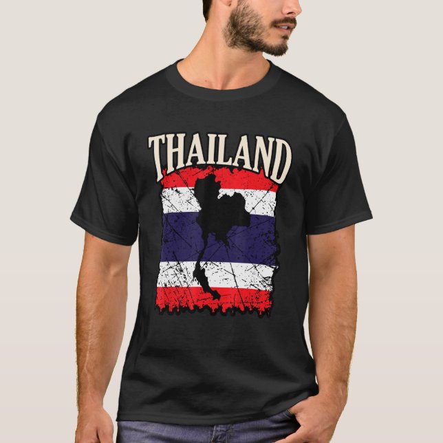 Thailändische Flagge T-Shirt (Vorderseite)