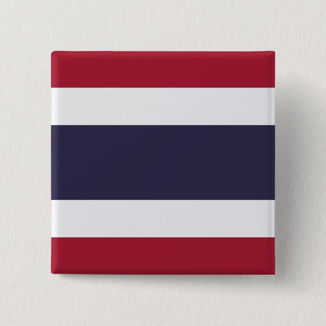 Thailändische Flagge (Thailand) Button (Vorderseite)