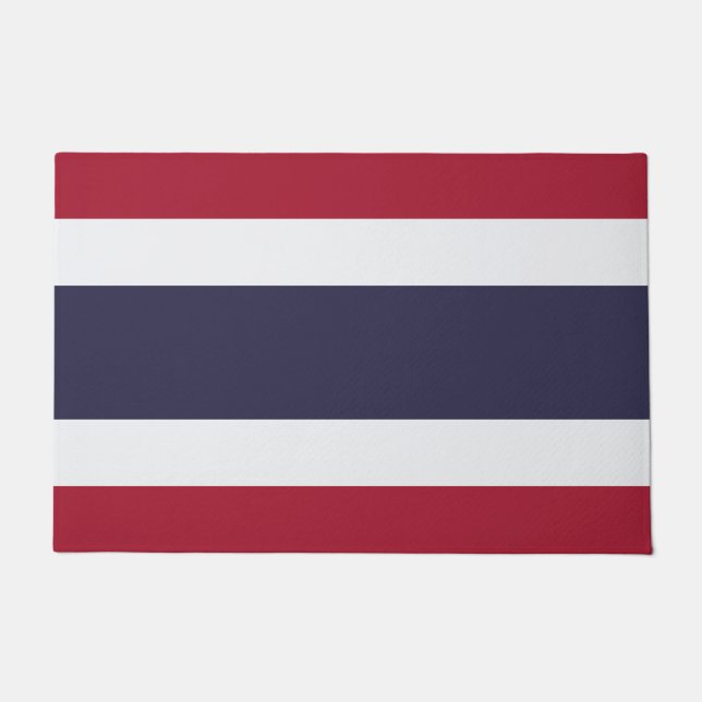 Thailändische Flagge (Thailand) Fußmatte (Vorderseite)