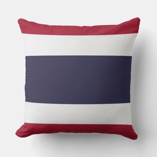 Thailändische Flagge (Thailand) Kissen (Vorderseite)