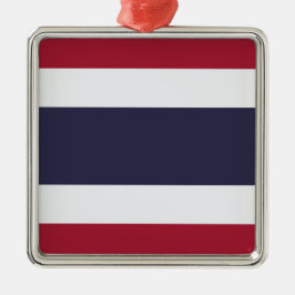Thailändische Flagge (Thailand) Ornament Aus Metall