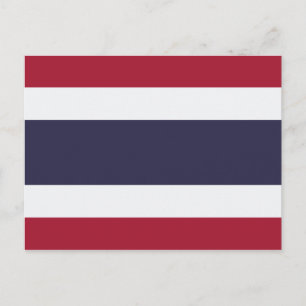 Thailändische Flagge (Thailand) Postkarte