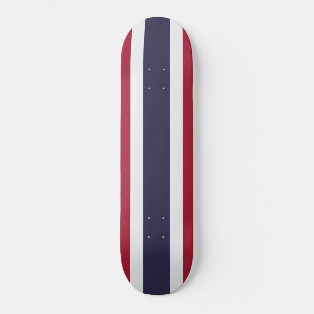 Thailändische Flagge (Thailand) Skateboard (Vorderseite)