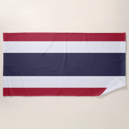 Thailändische Flagge (Thailand) Strandtuch