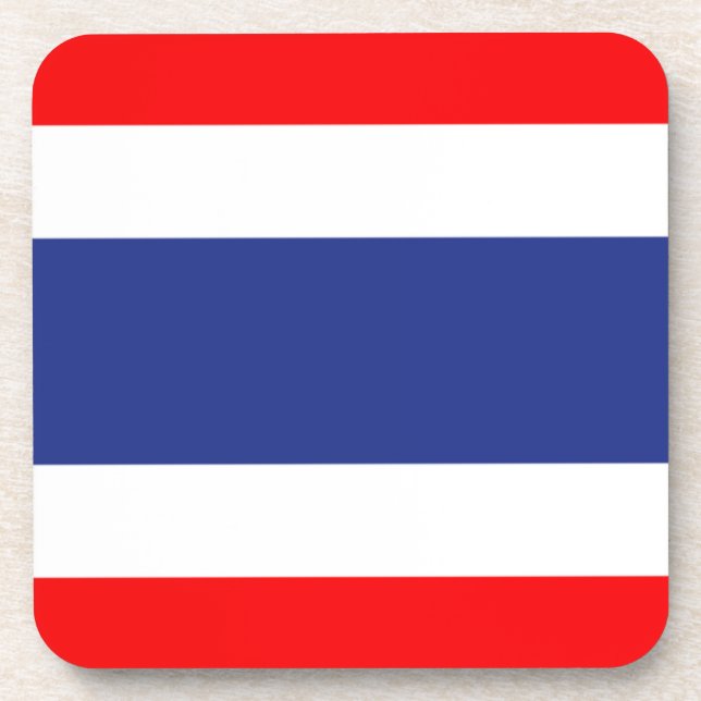 Thailändische Flagge Untersetzer (Vorderseite)