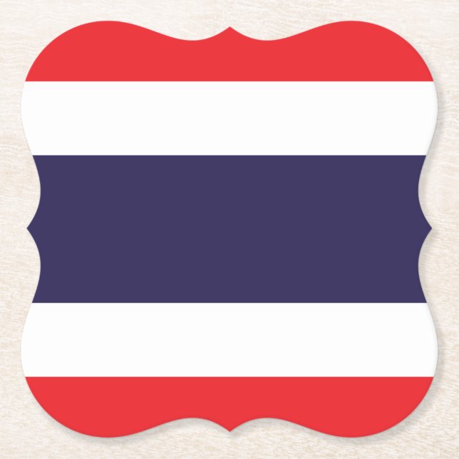 Thailändische Flagge Untersetzer (Vorderseite)