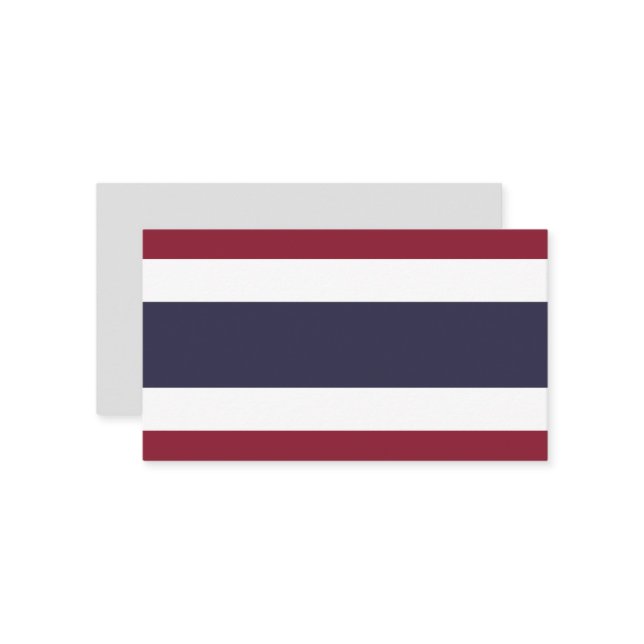 Thailändische Flagge Visitenkarte (Vorderseite/Rückseite Beispiel)