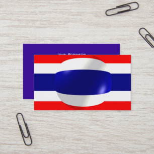 Thailändische Flagge Visitenkarte