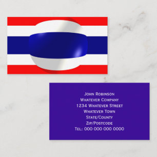 Thailändische Flagge Visitenkarte