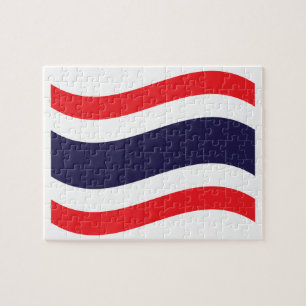 Thailändische Flagge weht Puzzle