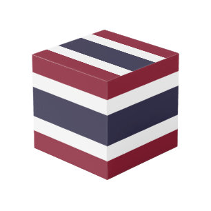 Thailändische Flagge Würfel