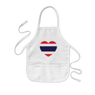 Thailändische Herzenflagge Kinderschürze