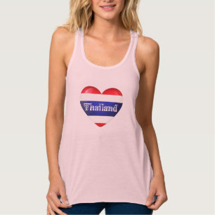 Thailändische Herzenflagge Tank Top