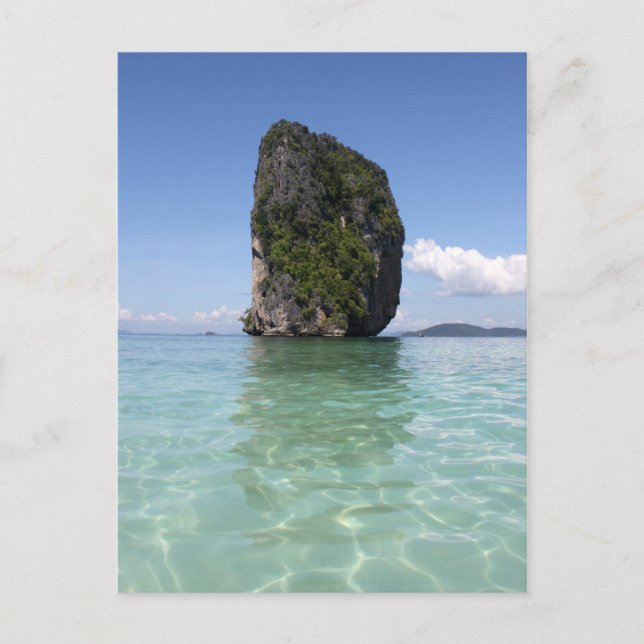 Thailändische Insel von der Wasser-Postkarte Postkarte (Vorderseite)