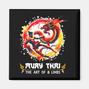 Thailändische Kampfkunst Kickboxen MMA Kunst der a Magnet