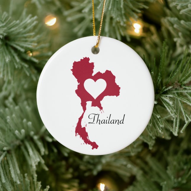 Thailändische Karte Keramik Ornament (Baum)