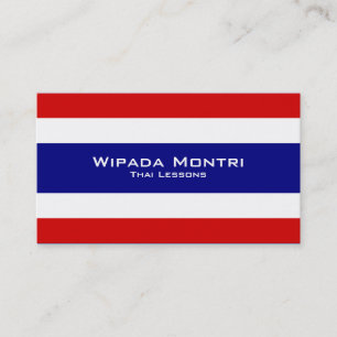 Thailändische Lektionen/siamesischer Lehrer Visitenkarte