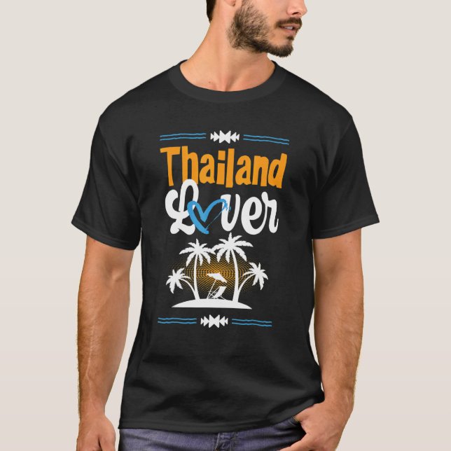 Thailändische Liebe Urlaub Herz Sommerangebot T-Shirt (Vorderseite)