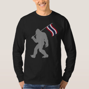 Thailändische oder thailändische Flagge auf thailä T-Shirt