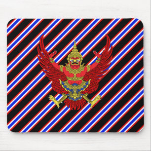 Thailändische Streifenflagge Mousepad