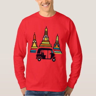 Thailändische Tempel und Tuk Tuks T-Shirt