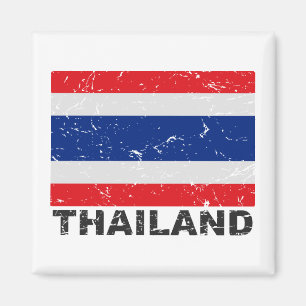 Thailändische Vintage Flagge Magnet