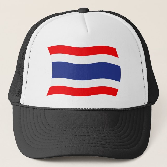 Thailändischer Flaggenhut Truckerkappe (Vorderseite)