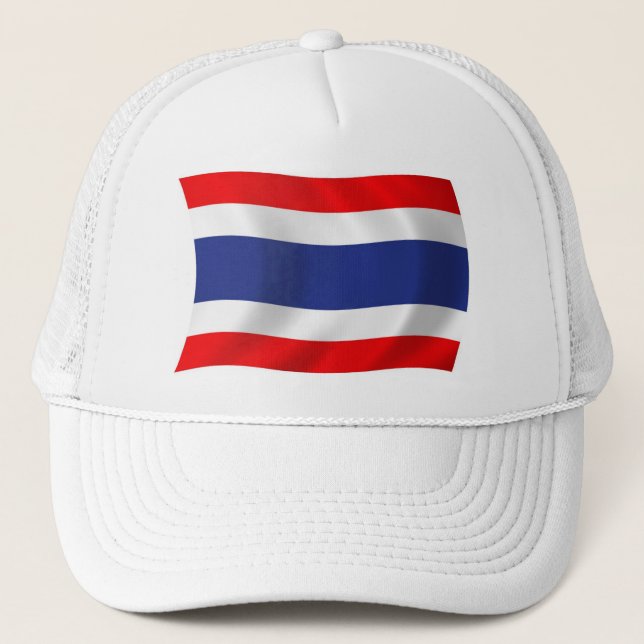 Thailändischer Flaggenhut Truckerkappe (Vorderseite)