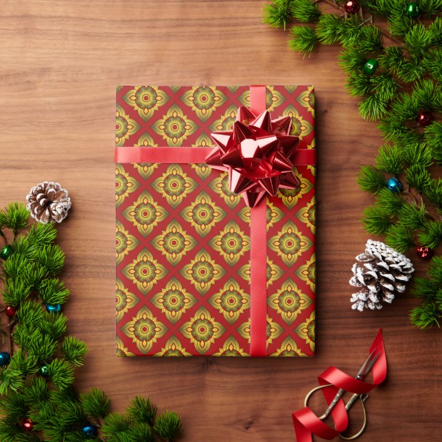 thailändischer Katzenhintergrund Geschenkpapier (Feiertagsgeschenk)