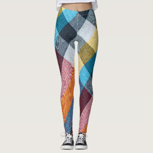Thailändischer Lendentuch: Nahaufnahme der Stoffst Leggings