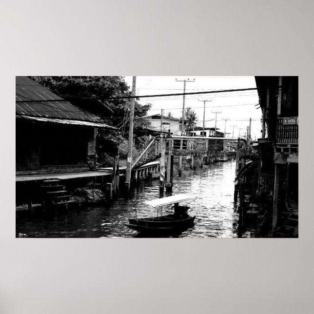 Thailändischer Wasserweg Poster (Vorne)