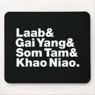 Thailändisches Isaan-Straßenessen Mousepad