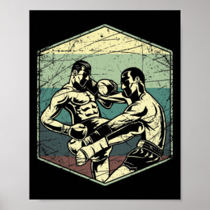 Thailändisches Kickboxen Muay Thai Poster